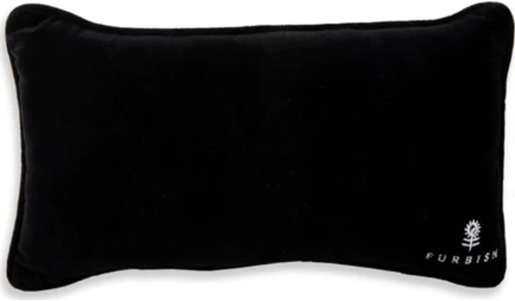 FURBISH Needlepoint Decorative Throw Pillow - WTF - 8" x 14" - Small Embroidered Accent Pillow for Bed, Chair, Couch, Sofa - Eclectic Home Decor