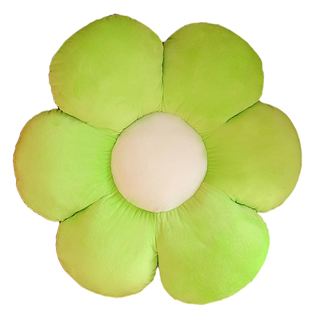 lannery Flower Plush Throw Pillows, Flower Floor Pillow Seating Cushion Toy for Reading, Room, Watching TV (11.8", Yellow-2)