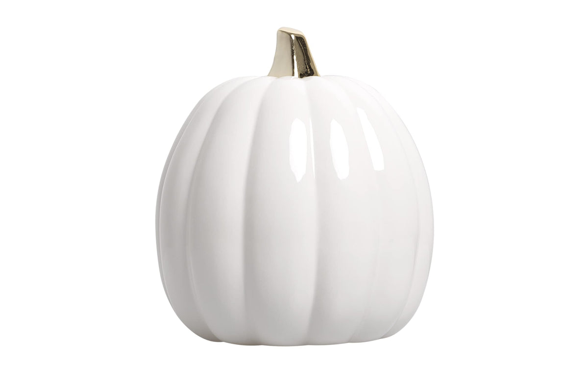 Pearhead Sherpa Pumpkin Pillow Decor, Modern Fall Home, 9", Olive Green