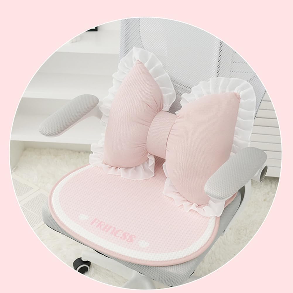 Cute Bow Shaped Pillows Bow Lace Pillow Lumbar Pillow Home Decorative Bowknot Throw Pillow Cushion for Sofa Couch Bed Living Room Bedroom