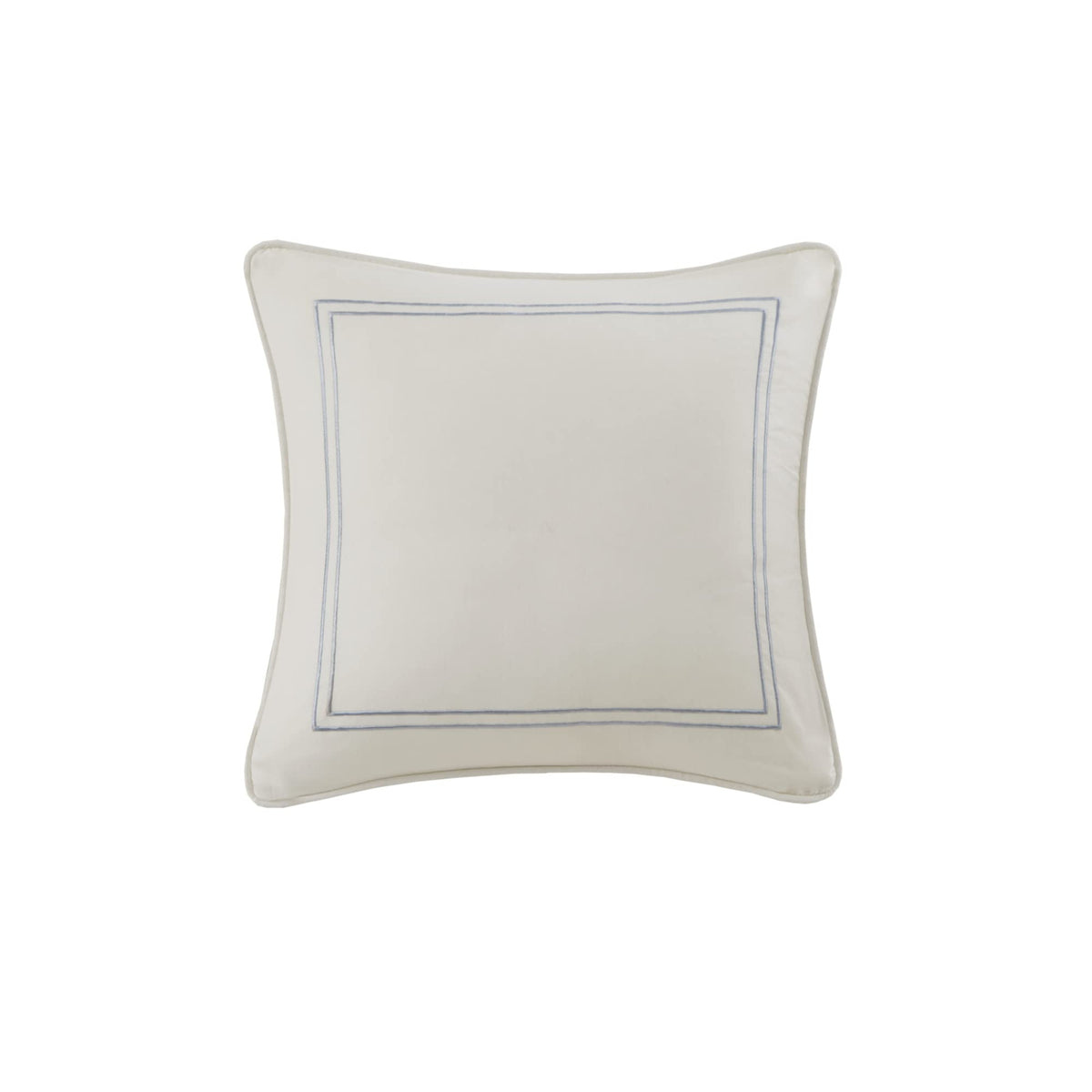 Harbor House Modern Design Decorative Pillow Hypoallergenic Sofa Cushion Lumbar, Back Support, Square 16" x 16", Maya Bay, Cotton Blue