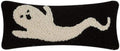 Peking Handicraft 31TG836C05OB Ghost Hook Pillow, Blown-in Filled, 12-inch Length, Wool and Cotton