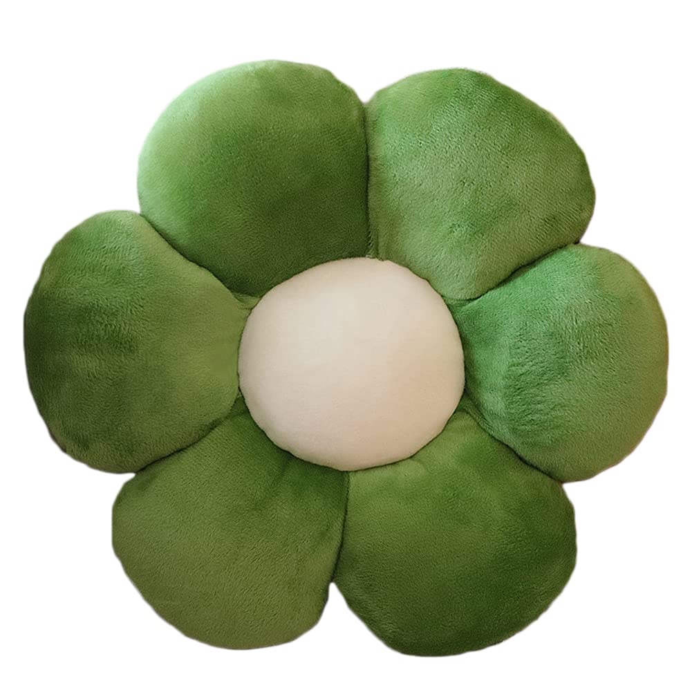 lannery Flower Plush Throw Pillows, Flower Floor Pillow Seating Cushion Toy for Reading, Room, Watching TV (11.8", Yellow-2)
