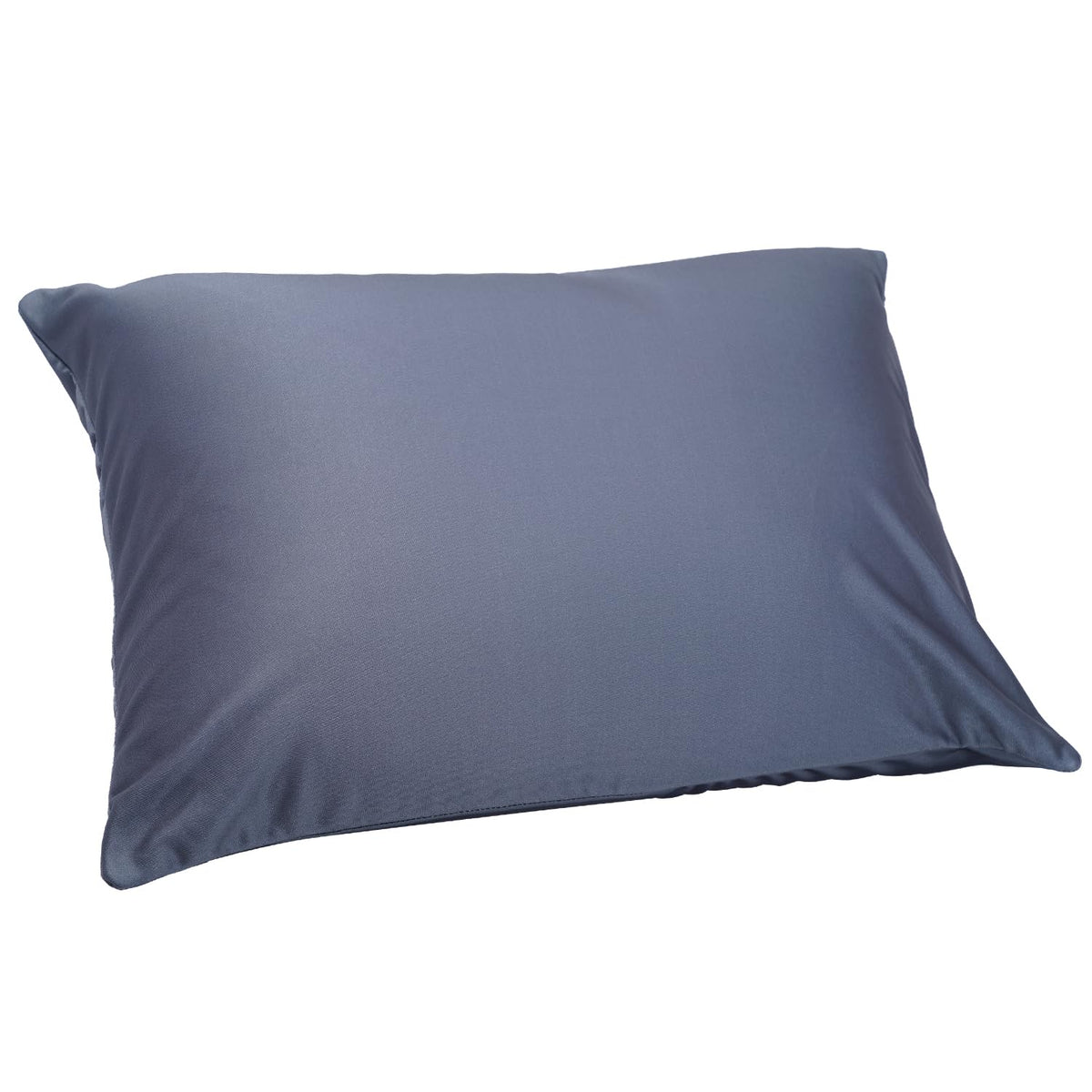 Microbead Throw Pillow with Removable Cover Bed Body Microbead Pillow Neck Head Back Support, Spandex Soft Silky Fabric for Sleeping and Travel Sofa Bedroom Comfortable (Space Gray)