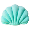 YRXRUS Shell Throw Pillows, Lake Green Shell Shaped Pillow, Small Cute Seashell Decorative Pillow Ocean Series Cushion for Bedroom Living Kids Room Gifts Pillow 11 X 8 Inch
