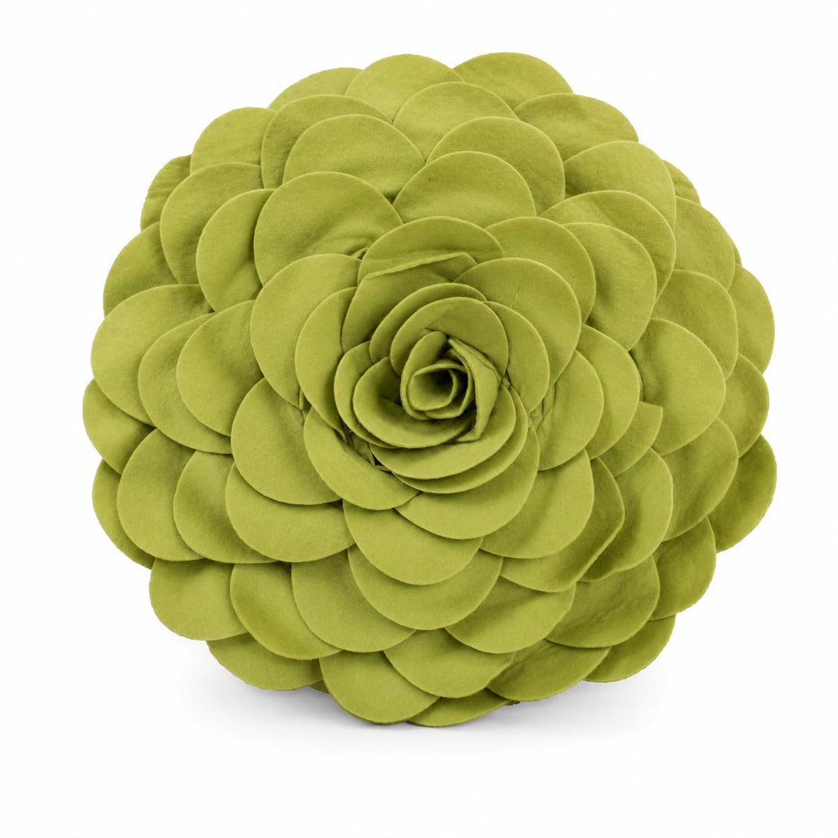 Fennco Styles Eva's Flower Garden Decorative Filled Throw Pillow 13" Round - Floral Accent Pillow for Home, Couch, Bed, Living Room, Holiday and Office Décor (Ivory)
