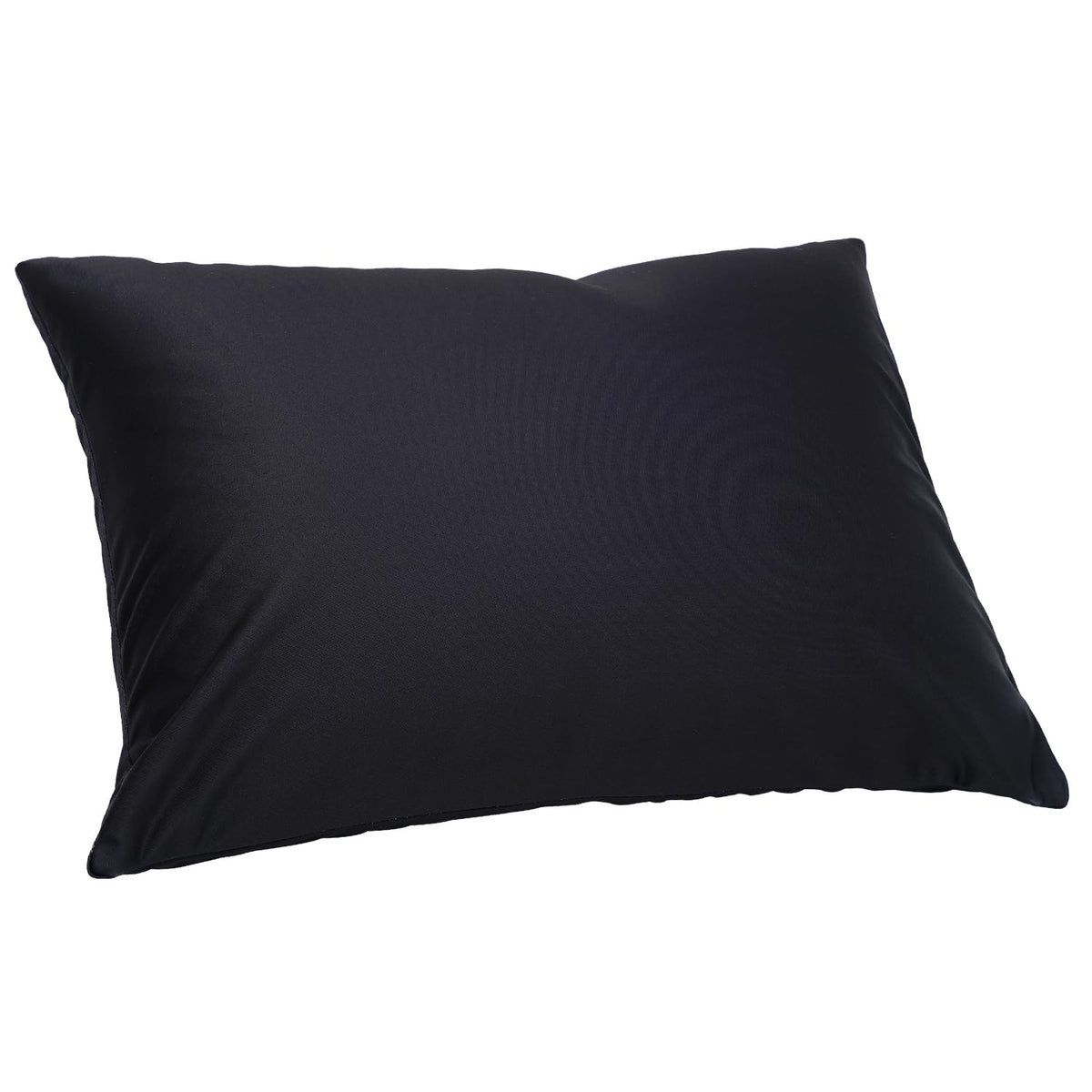 Microbead Throw Pillow with Removable Cover Bed Body Microbead Pillow Neck Head Back Support, Spandex Soft Silky Fabric for Sleeping and Travel Sofa Bedroom Comfortable (Space Gray)