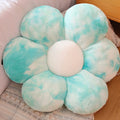 lannery Flower Plush Throw Pillows, Flower Floor Pillow Seating Cushion Toy for Reading, Room, Watching TV (11.8", Yellow-2)