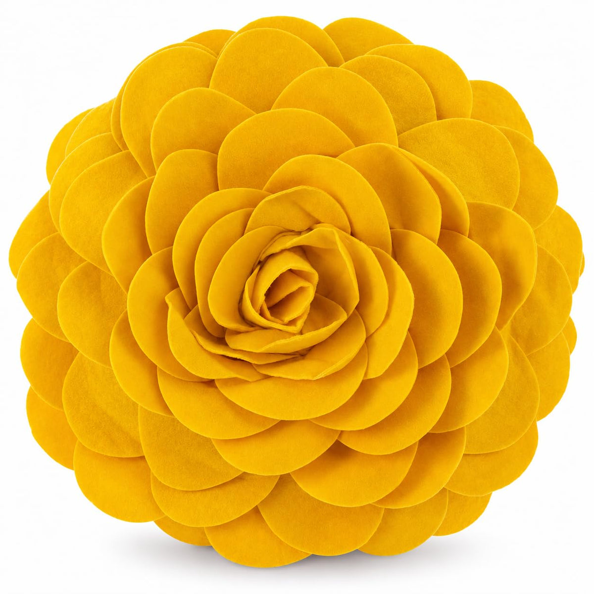 Fennco Styles Eva's Flower Garden Decorative Filled Throw Pillow 13" Round - Floral Accent Pillow for Home, Couch, Bed, Living Room, Holiday and Office Décor (Ivory)