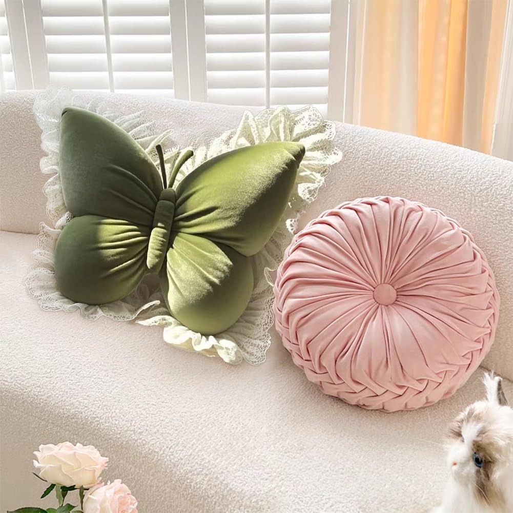 Butterfly Throw Pillow, Butterfly Shaped Decorative Pillow for Sofa Couch