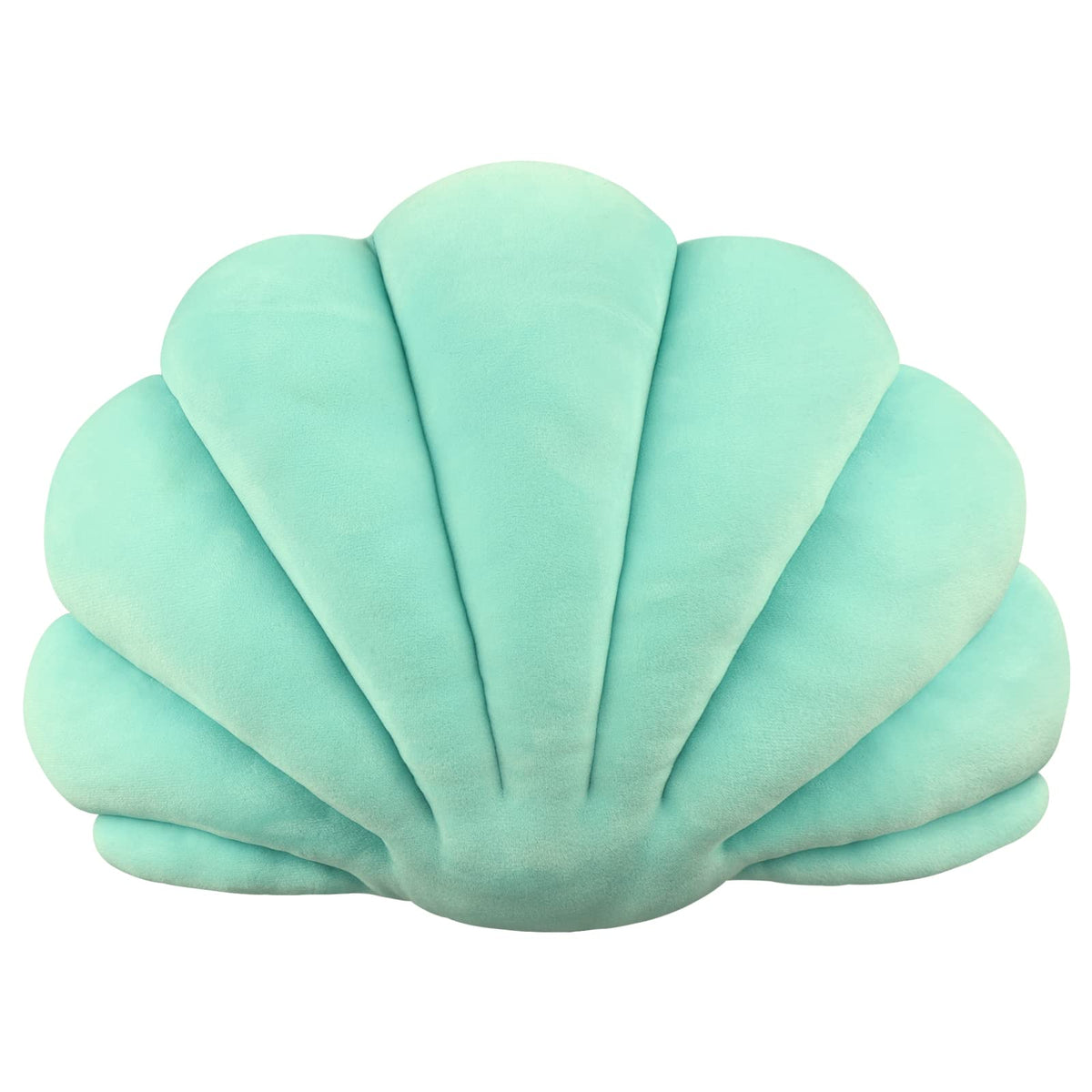 Yi-gog Seashell Pillow Sea Shaped Decorative Princess Throw Pillow 3D Velvet Soft Ocean Cute Throw Pillows for Bed Couch Chair Sofa Room 13.4 X 9.8 inch