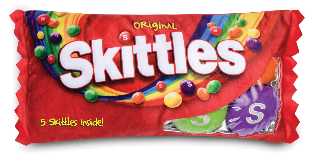 iscream Skittles Package-Shaped Mini Squishy Decorative Throw Pillow