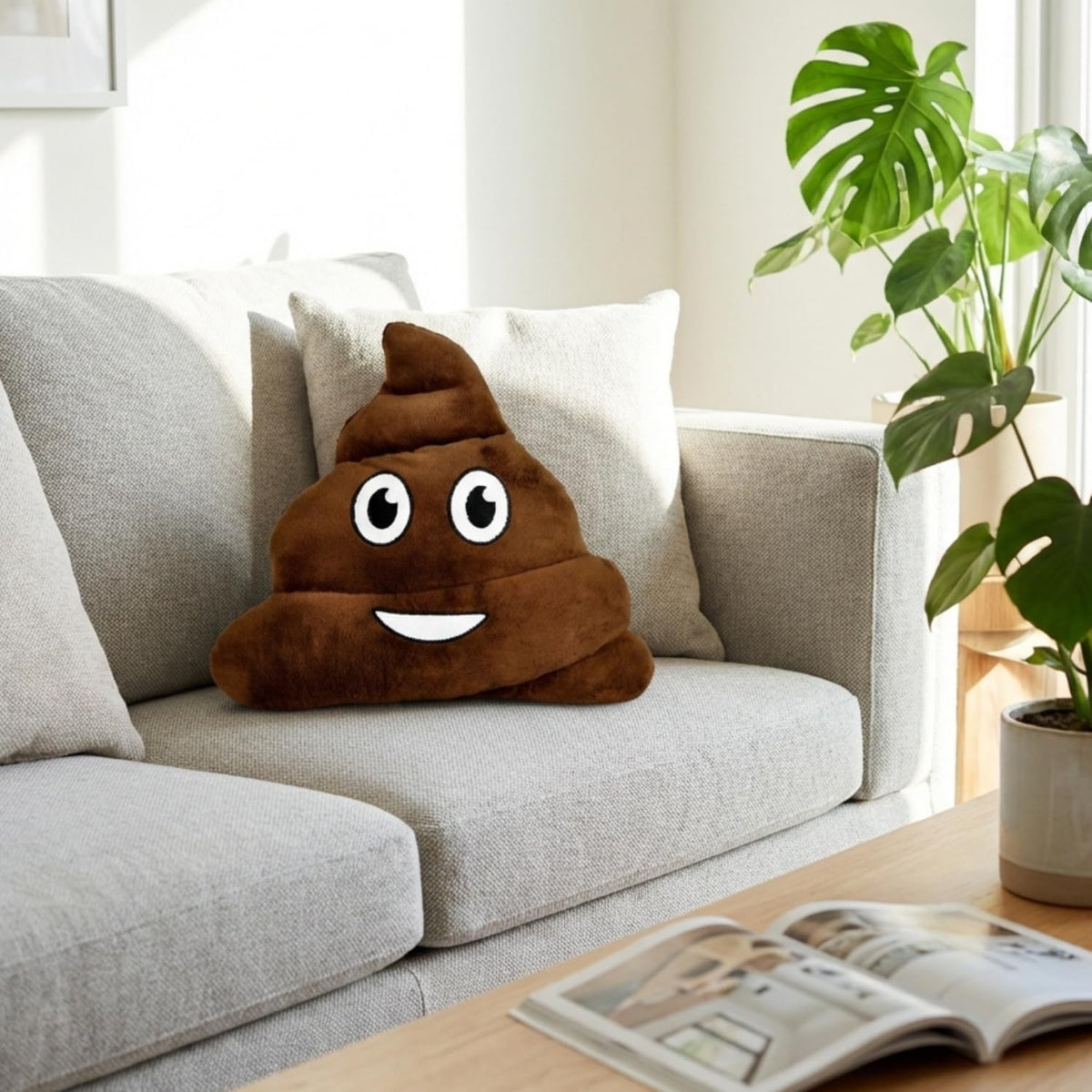 Rhode Island Novelty 12" Emoticon Poop Pillow