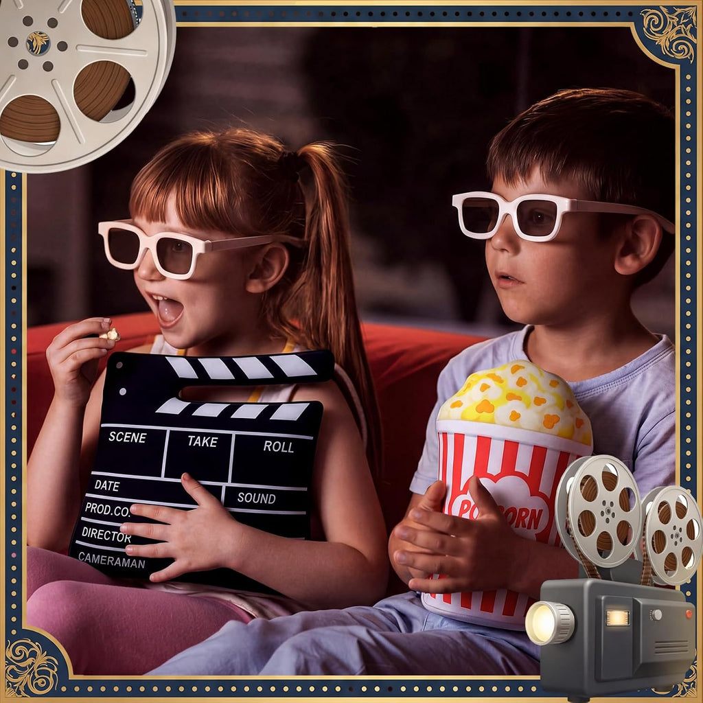 Tingjoo 3 Pcs Movie Night Throw Pillows 11 Inch Popcorn Star,Movie Night