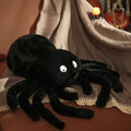 YRXRUS Halloween Spider Pillows, Cute Spider Shaped Throw Pillow for Happy Halloween Decoration, Black Plush Pillows Gifts, Extra-Large 16x22 in Soft Rabbit Fur Pillow for Fall Accent Pillows