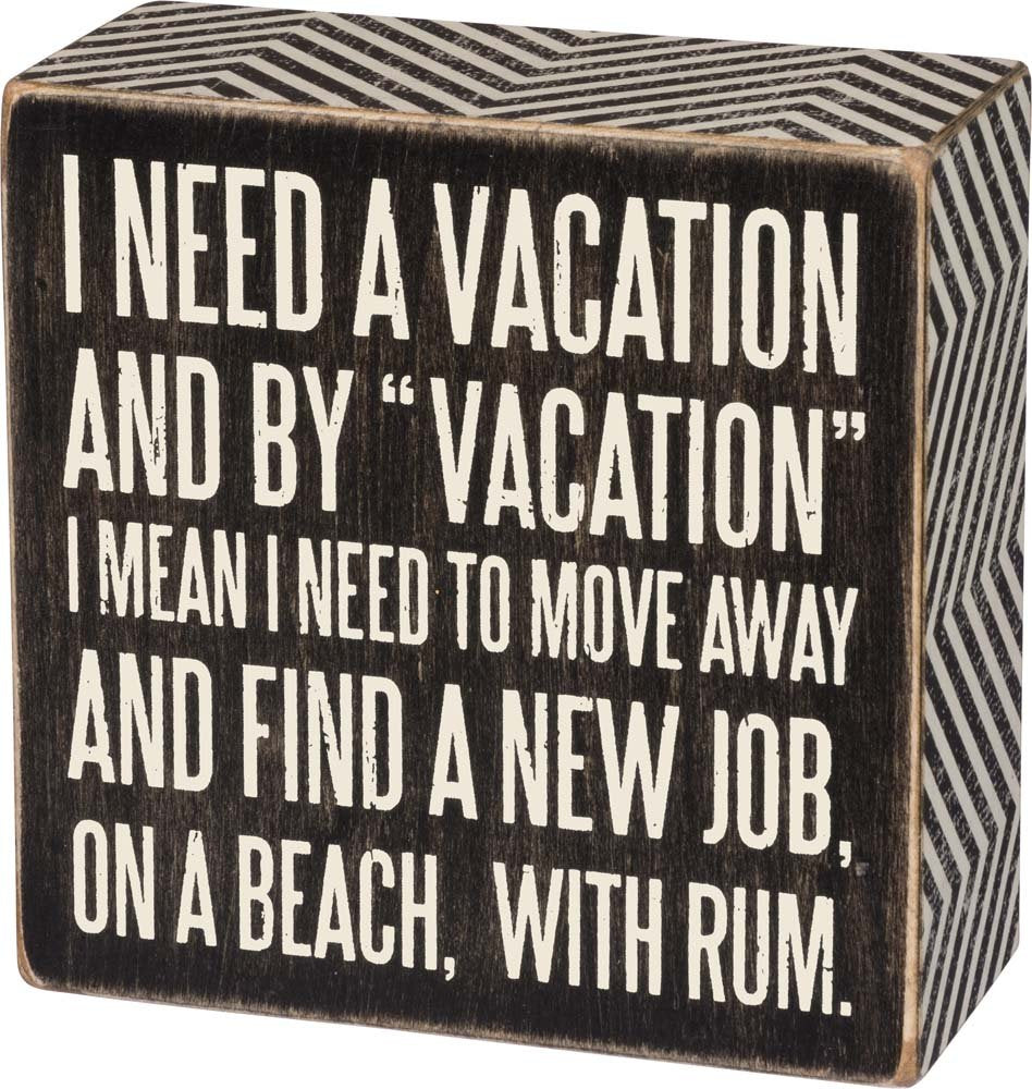 Primitives by Kathy 16355 Beach-Inspired Box Sign, 5" x 4" x 1.75", Beach House Friends