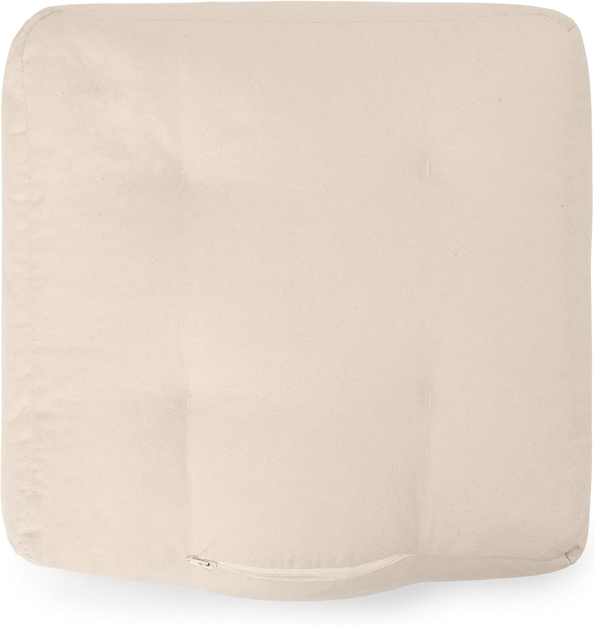 REDEARTH · Pouf Filler Ottoman Textured Boho Storage Cube Poof Decorative Pouffe Farmhouse Footrest Accent Footrest - Living Room Bedroom Nursery; 100% Cotton (17"X17"X17", Natural)