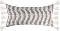 Levtex Home - Ophelia - Decorative Pillow (14x 30in.) - Embroidered Tassel - Taupe, Cream - Taupe, Cream and Beige