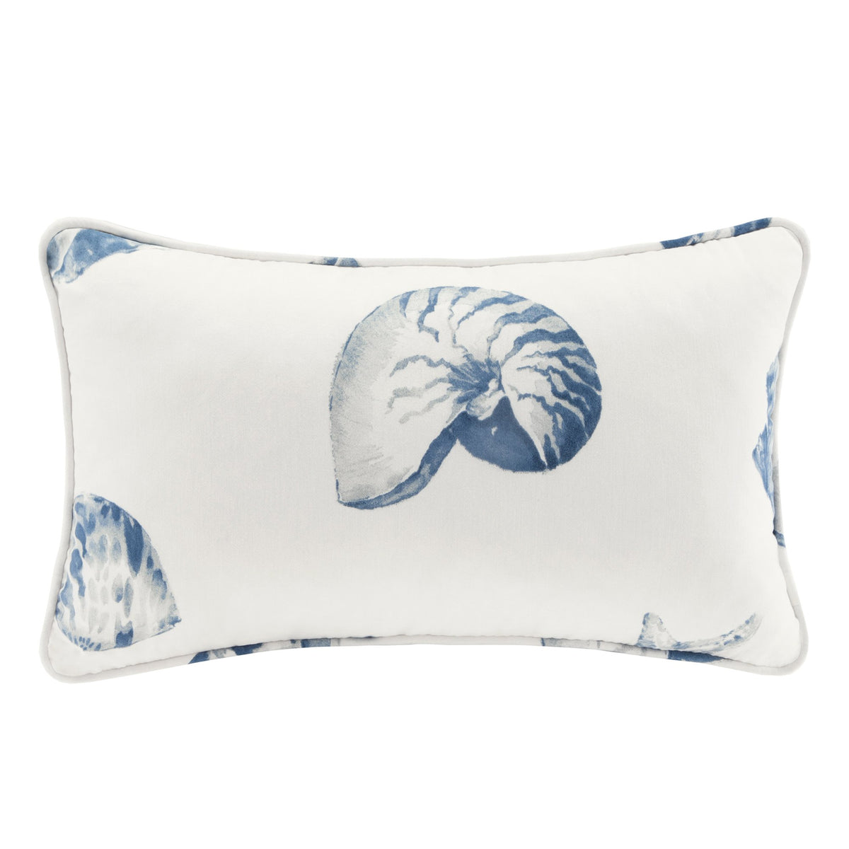 Harbor House Modern Design Decorative Pillow Hypoallergenic Sofa Cushion Lumbar, Back Support, Square 16" x 16", Maya Bay, Cotton Blue