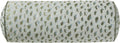 8" x 20" Green Woven Leopard Bolster Decorative Pillow