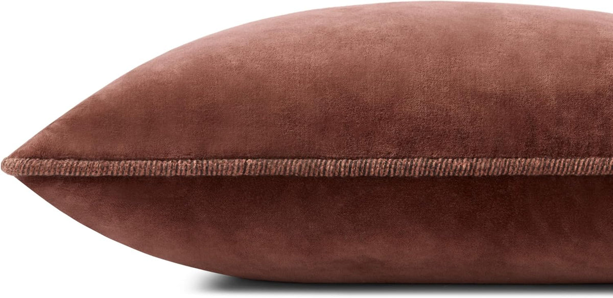 Loloi Chris Loves Julia Liza Cinnamon 13" x 21" Cover w/Down Pillow