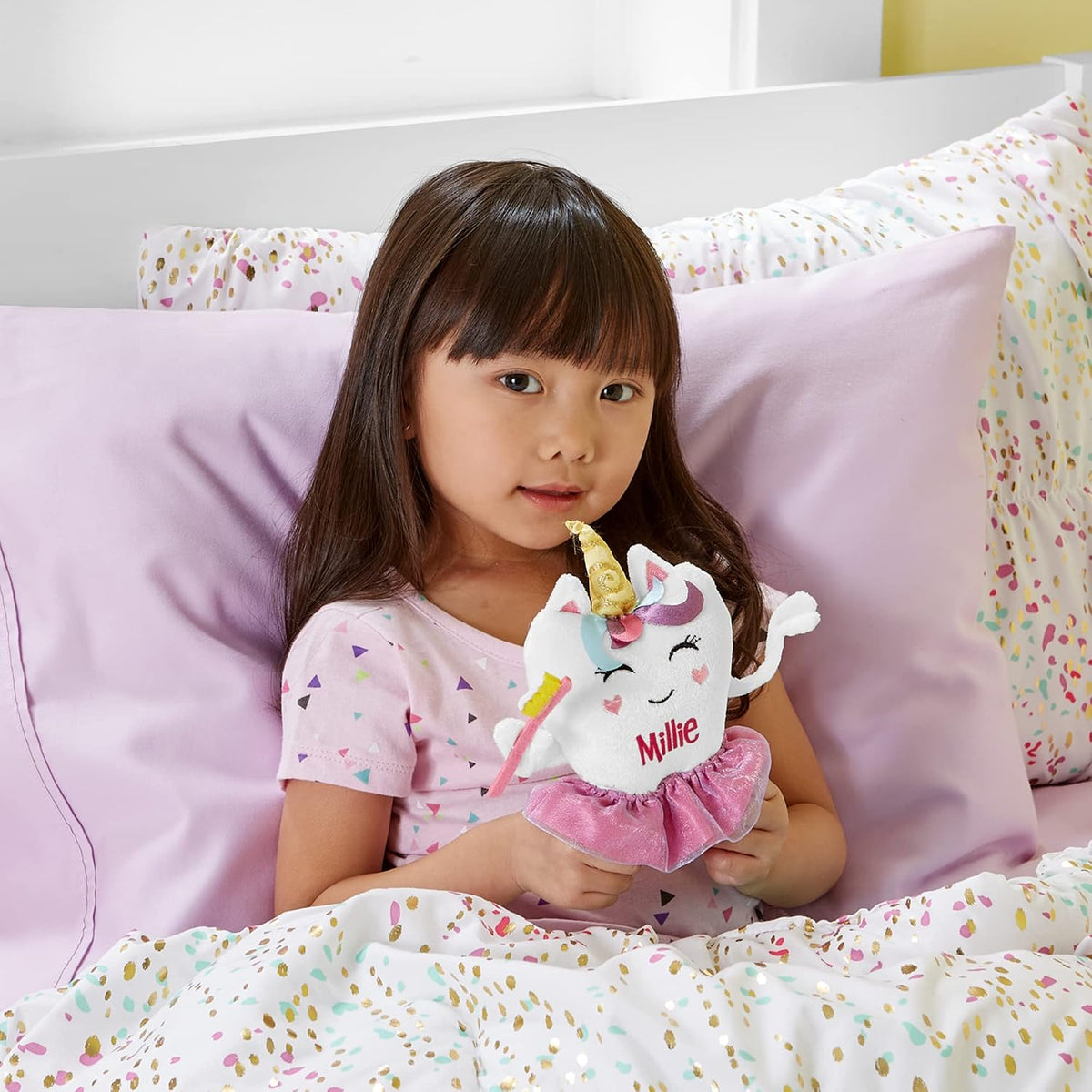 Let's Make Memories Personalized Tooth Fairy Pillow - Superhero Design - Tooth Fairy Pillow - Customize with Any Name - 5" W x 6" H