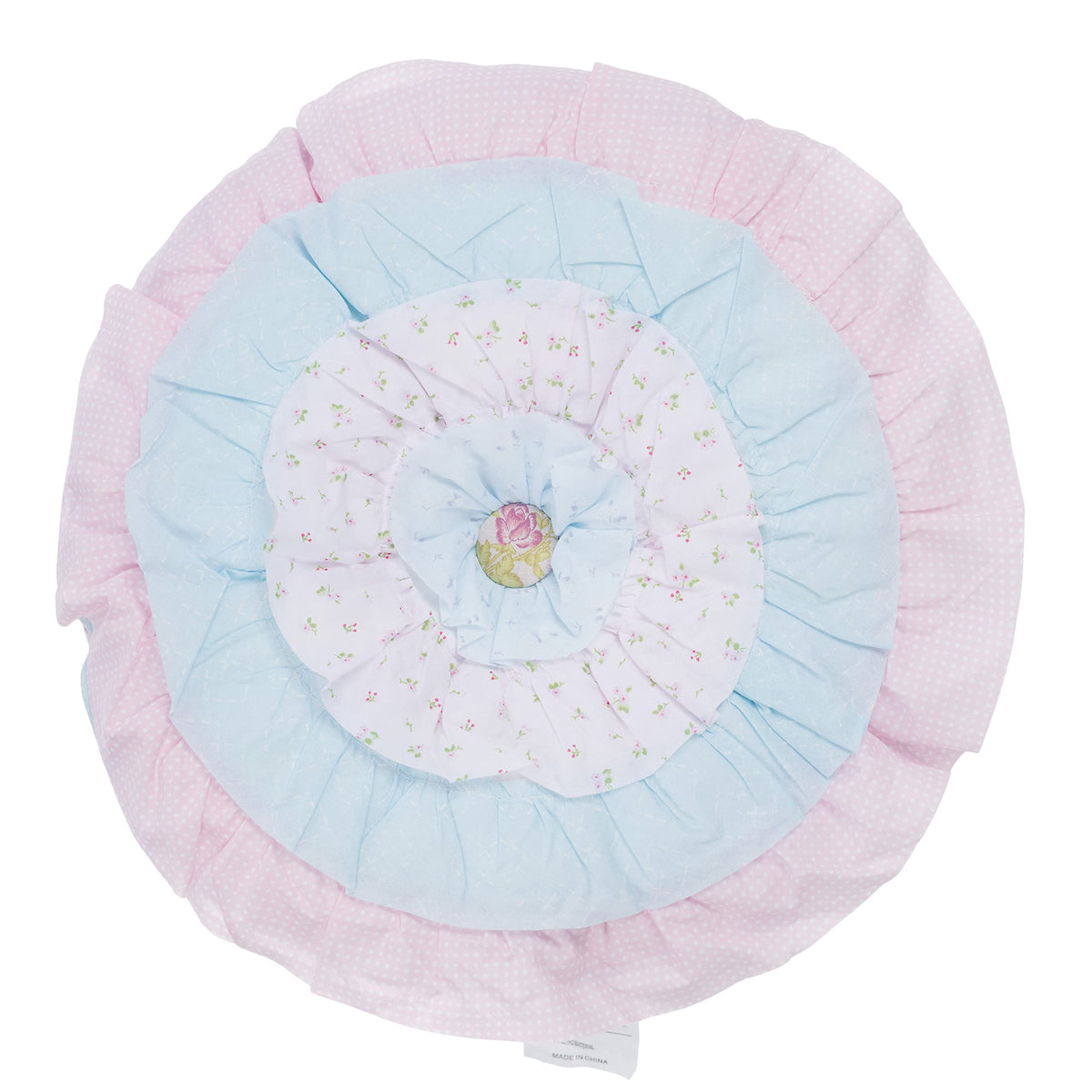 Cozy Line Home Fashions Pink Rose Romantic Ruffle Floral Flower Decor Pillow (Pink Lace, Decor Pillow - 1pc)