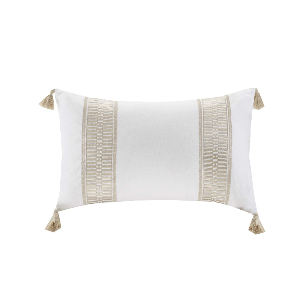 Harbor House Modern Design Decorative Pillow Hypoallergenic Sofa Cushion Lumbar, Back Support, Square 16" x 16", Maya Bay, Cotton Blue