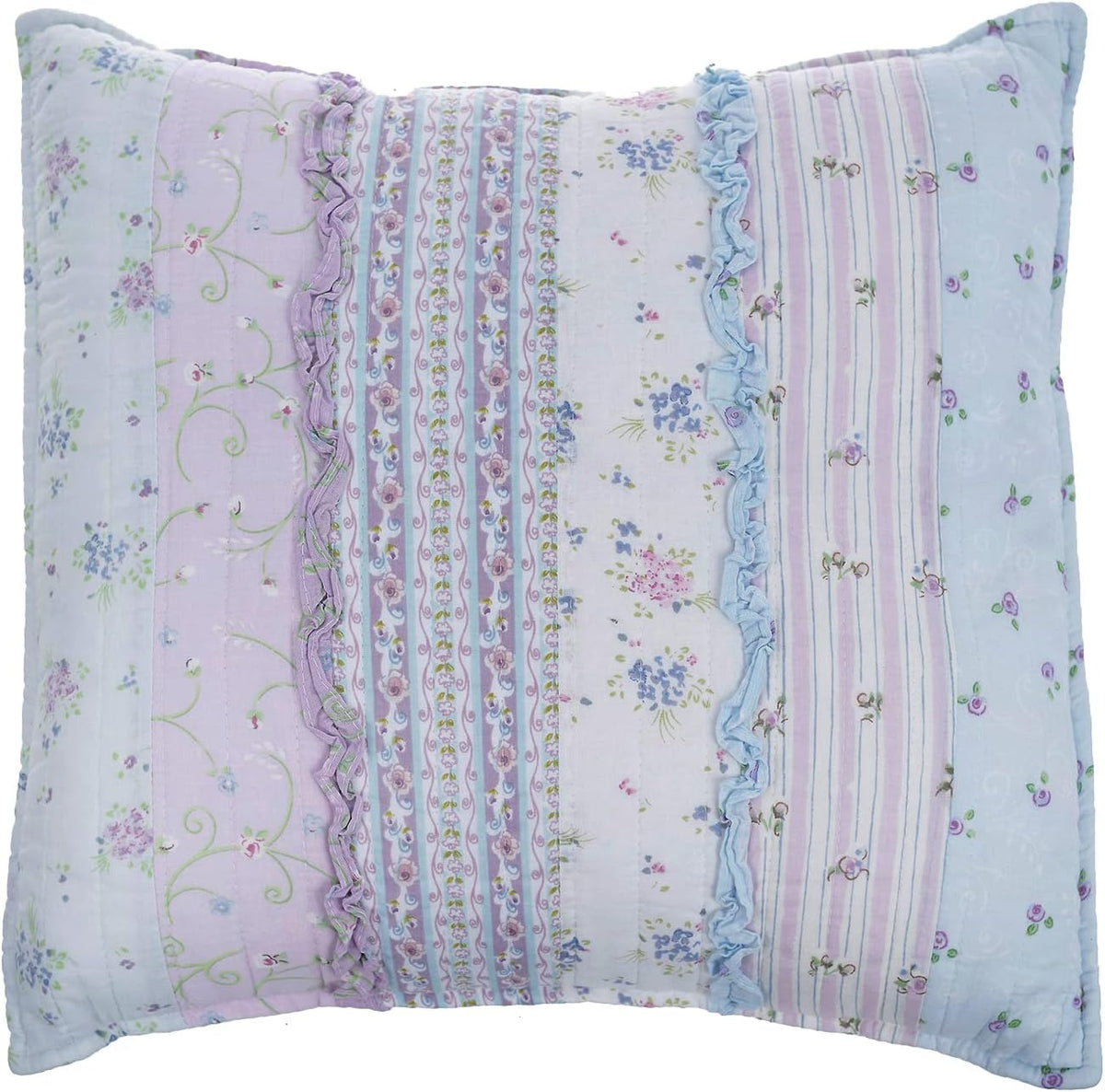 Cozy Line Home Fashions Pink Rose Romantic Ruffle Floral Flower Decor Pillow (Pink Lace, Decor Pillow - 1pc)