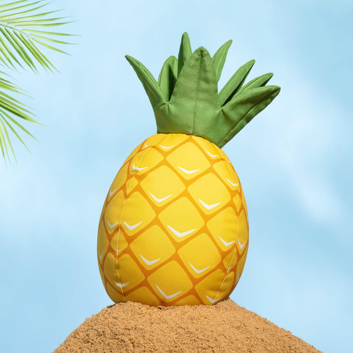 Phantoscope Fruit Outdoor Shaped Pillow Series Lemon Wedge Shaped Waterproof Outdoor Throw Pillow with Leather Decorative, Cushions for Fun Home Decor for Patio, Pool, Yellow, 9.5 x 18 inches