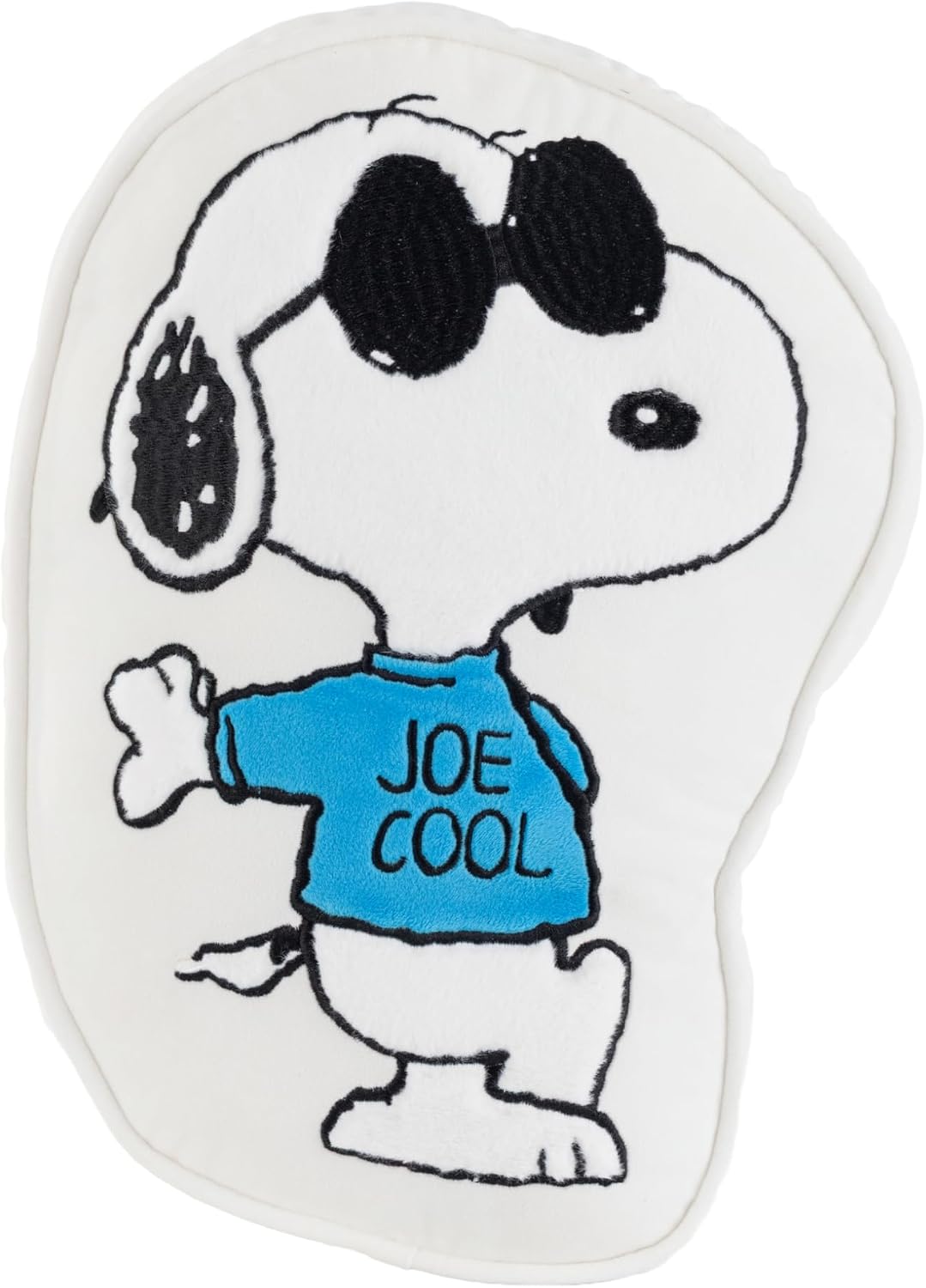 Berkshire Peanuts® Plush Throw Pillow, Gift Idea, Snoopy Cute Character Shaped Cushion, Soft Cozy Decor for Bed Couch Chair(Joe Cool Pillow All Colorways, 15.5’’ L)