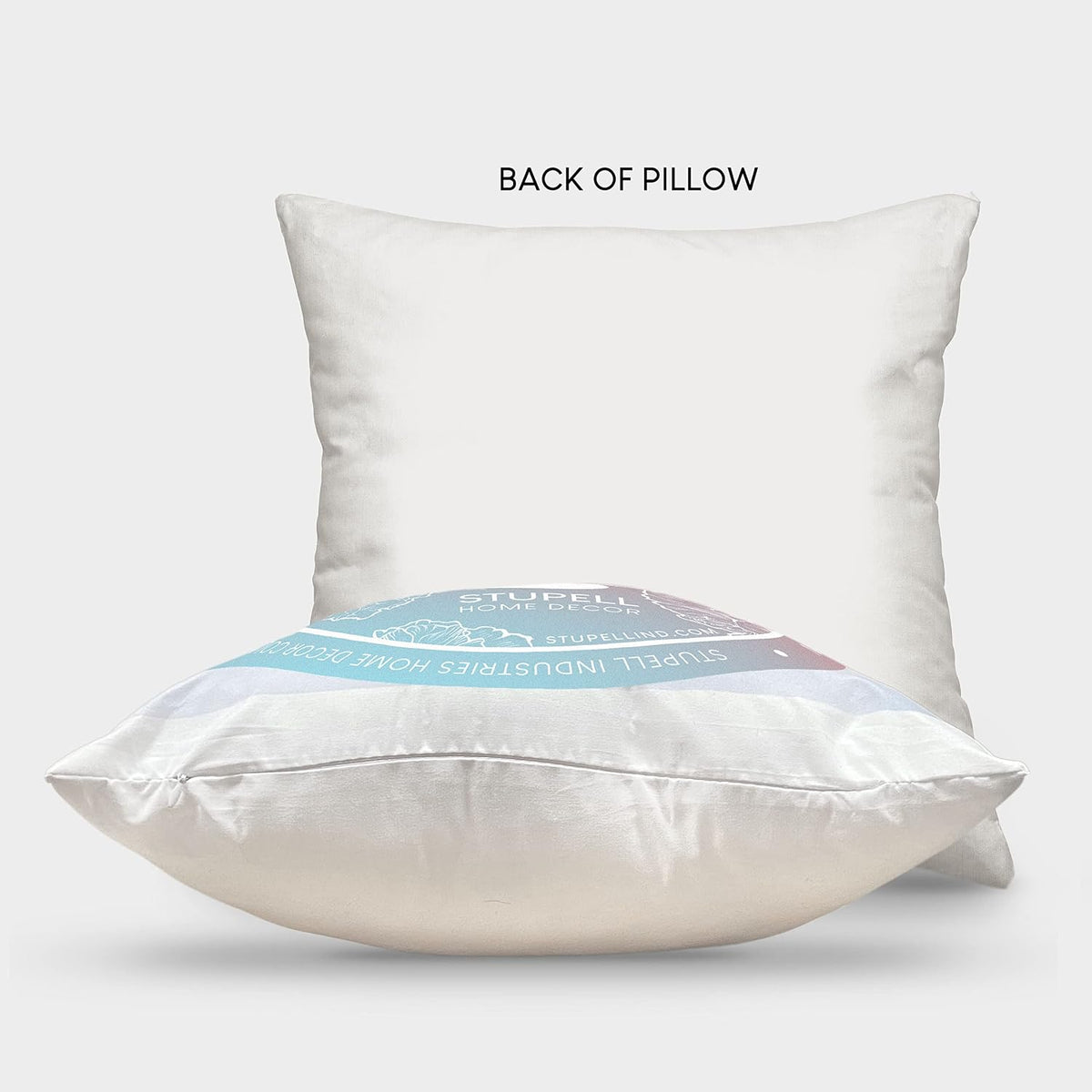 Personalized Throw Pillow – Custom White Square Indoor Cushion 18x18 – Add Your Text – Stupell Industries – Made in USA Home Décor