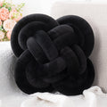 Knot Pillow, Decorative Throw Pillows with Soft Plush for Couch, 12" Knotted Pillows Black Dorm Room Decor Knot Pillow Ball Decorative Cushion for Bed Living Room