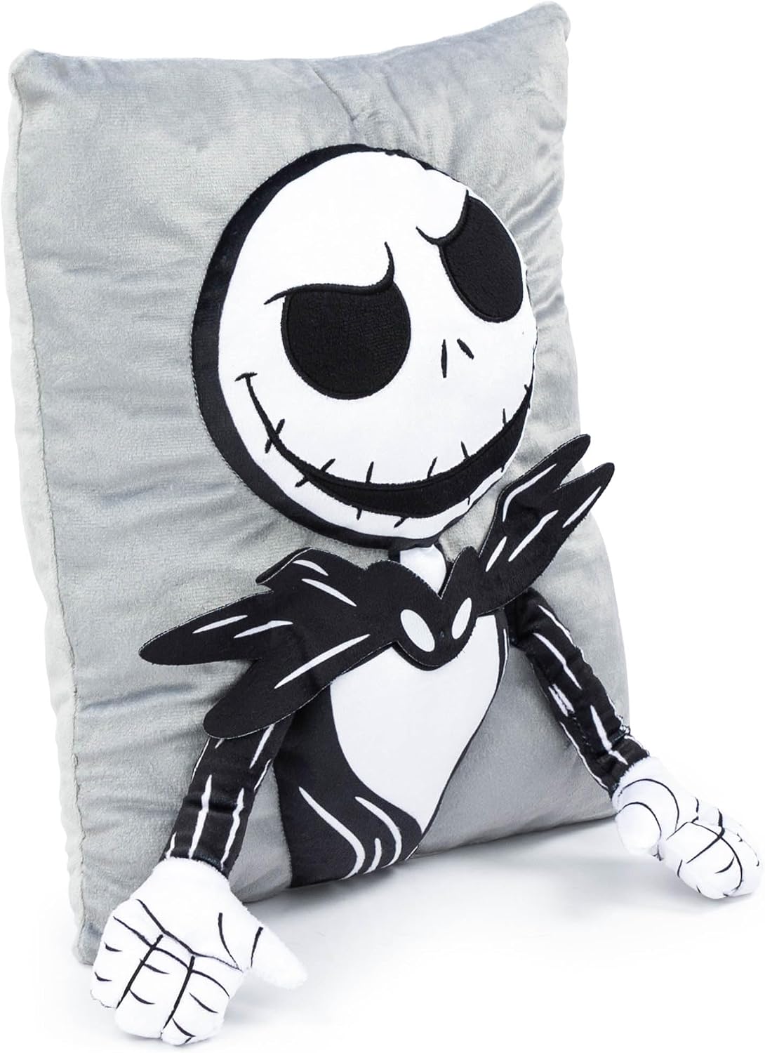 Jay Franco Disney Nightmare Before Christmas Jack 3D Snuggle Plush Pillow - Super Soft Skeleton Pillow - Measures 15 Inches