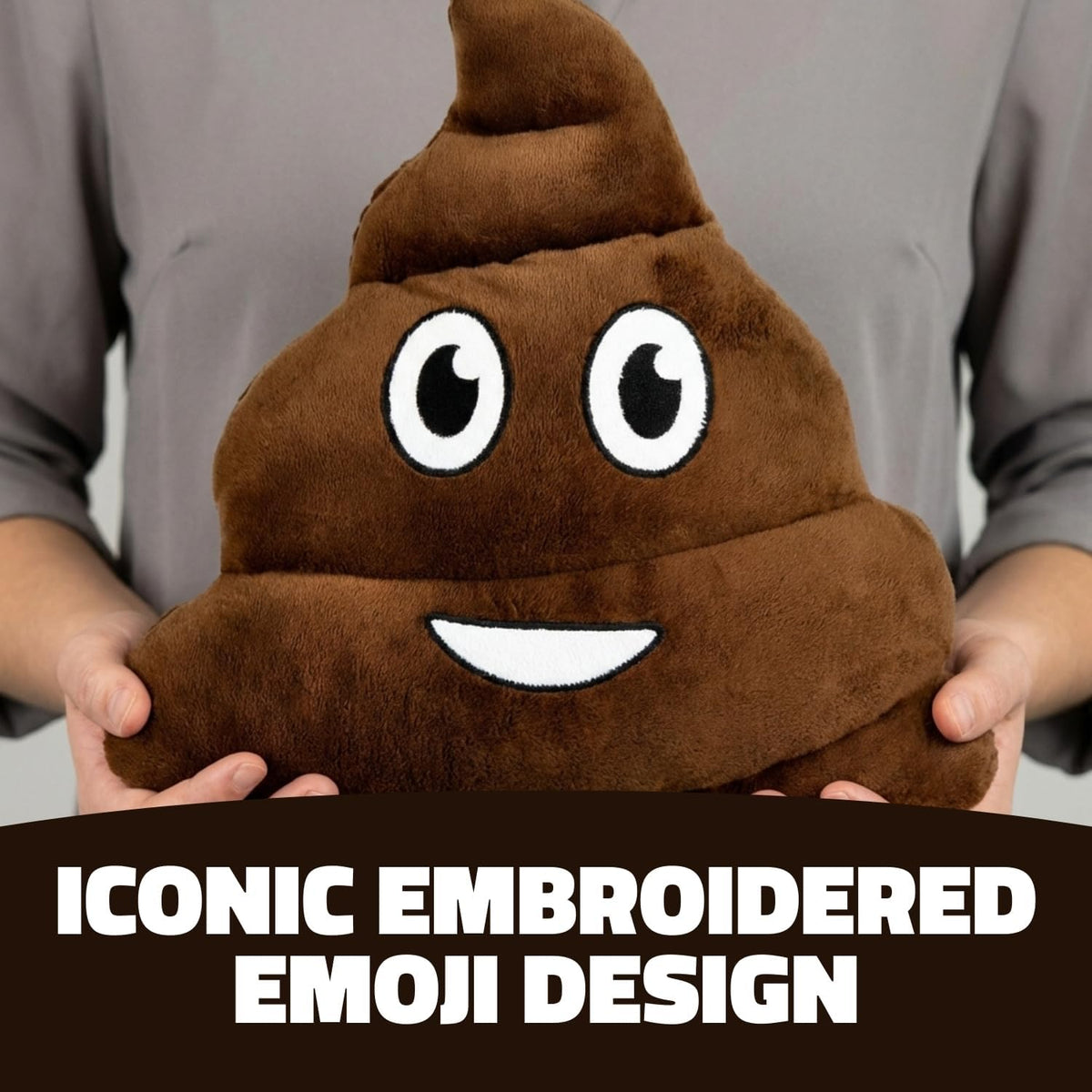 Rhode Island Novelty 12" Emoticon Poop Pillow