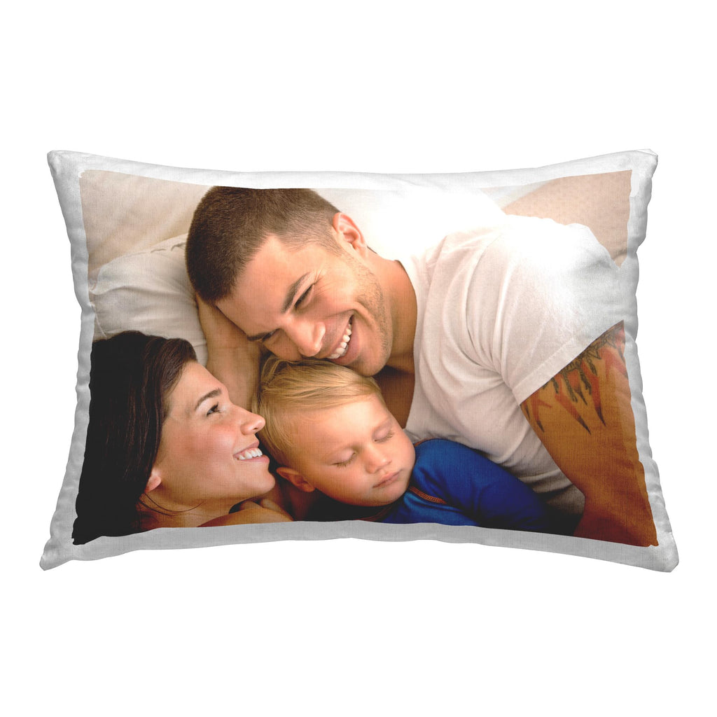 Personalized Throw Pillow – Custom White Square Indoor Cushion 18x18 – Add Your Text – Stupell Industries – Made in USA Home Décor