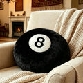 Cheetah 8 Ball Pillow - 14 Inch Leopard Print Throw Pillow, Soft Faux Fur Round Decorative Cushion for Home Bed, Sofa, Couch, Bedroom & Living Room (Cheetah)