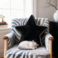Star Pillow - 22 Inches Decorative Pillows Cozy Room Décor Large Throw Pillow Accent Floor Cushion Yellow