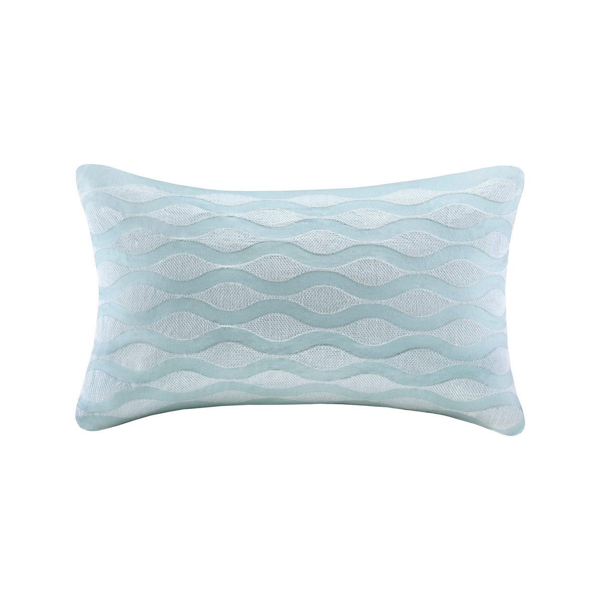 Harbor House Modern Design Decorative Pillow Hypoallergenic Sofa Cushion Lumbar, Back Support, Square 16" x 16", Maya Bay, Cotton Blue