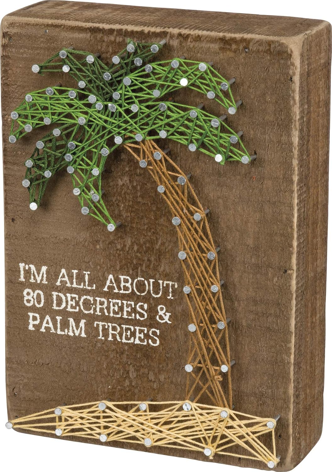 Primitives by Kathy 16355 Beach-Inspired Box Sign, 5" x 4" x 1.75", Beach House Friends