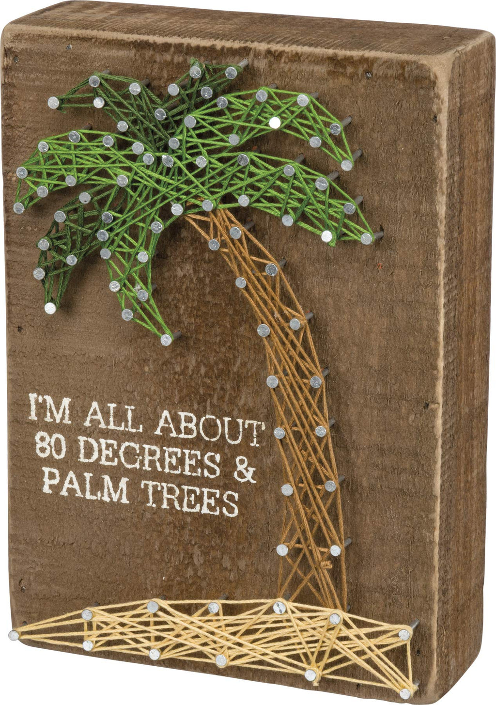 Primitives by Kathy 16355 Beach-Inspired Box Sign, 5" x 4" x 1.75", Beach House Friends