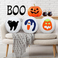 Suzile Halloween Throw Pillows, Boo Cute Spooky Decor, Pumpkin, 3 Pcs