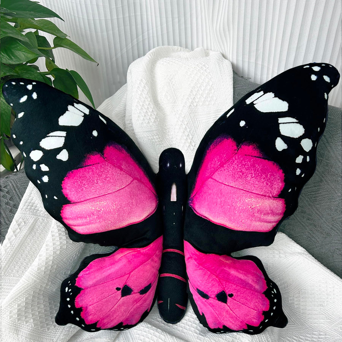 Butterfly Decoritive Thow Pillow 25" x 16.5", Butterfly Gifts for Women