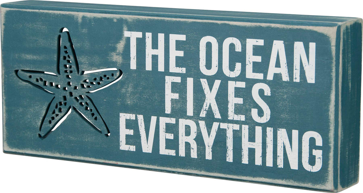 Primitives by Kathy 16355 Beach-Inspired Box Sign, 5" x 4" x 1.75", Beach House Friends