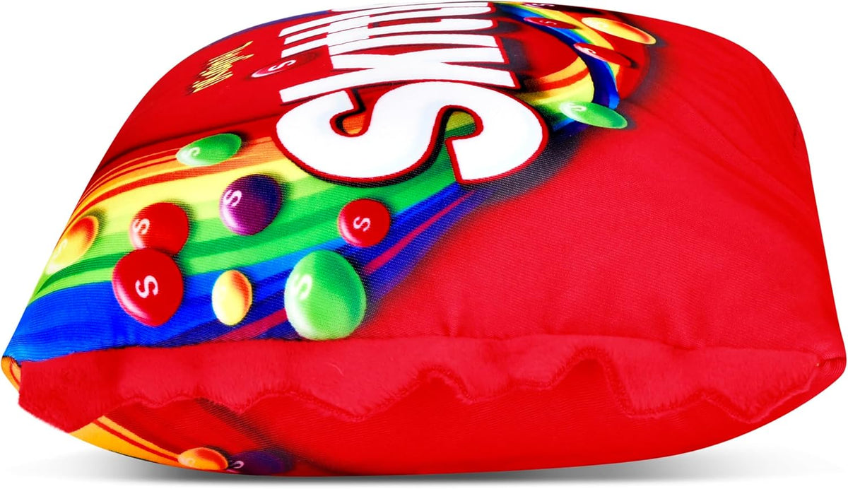 iscream Skittles Package-Shaped Mini Squishy Decorative Throw Pillow