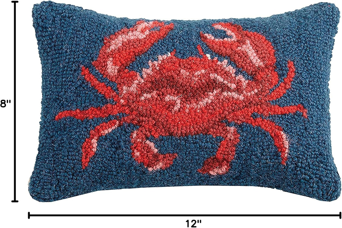 Peking Handicraft 30PA286C12OB Crab Hook Pillow, 8X12 Throw Pillow
