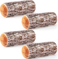 Huwena 4 Pcs Wood Pillows Tree Stump for Home Sofa Living Room Decor