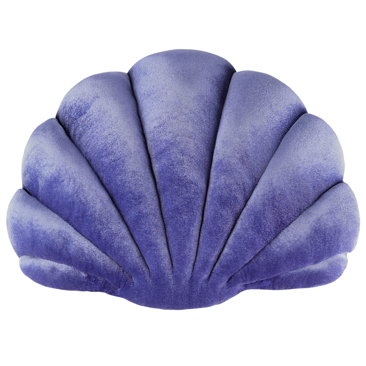 Yi-gog Seashell Pillow Sea Shaped Decorative Princess Throw Pillow 3D Velvet Soft Ocean Cute Throw Pillows for Bed Couch Chair Sofa Room 13.4 X 9.8 inch