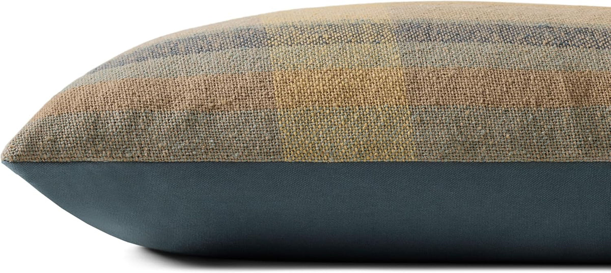 Loloi Chris Loves Julia Andi Yellow/Blue 12'' x 27'' Cover w/Down Pillow
