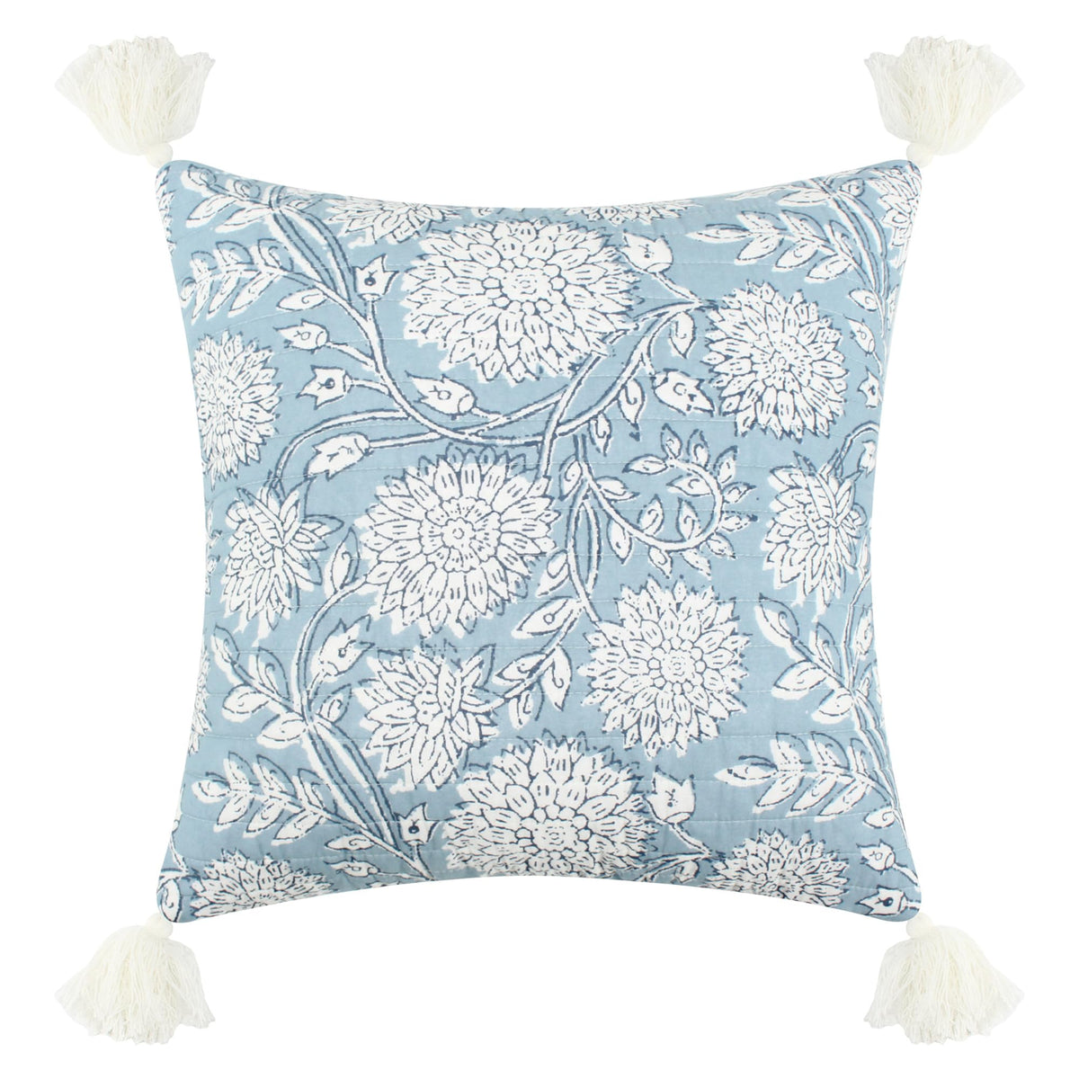 Levtex Home - Adare Taupe - Decorative Pillow (12 x 24in.) - Floral - Taupe, Grey and Cream